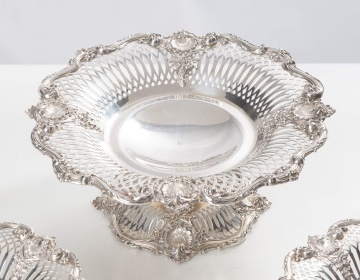 Black Starr & Frost Suite of Sterling Silver Compotes / Tazzas