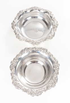 Two Tiffany & Co. Sterling Silver Chrysanthemum Bowls