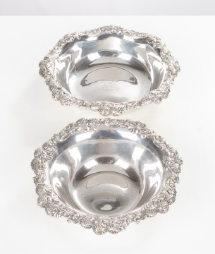 Two Tiffany & Co. Sterling Silver Chrysanthemum Bowls