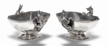 Robert Garrard II, Rare and Unusual Sterling Silver Bowls or Sauce Tureens