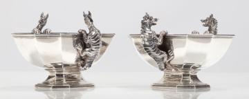 Robert Garrard II, Rare and Unusual Sterling Silver Bowls or Sauce Tureens
