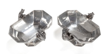 Robert Garrard II, Rare and Unusual Sterling Silver Bowls or Sauce Tureens