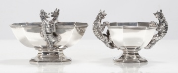 Robert Garrard II, Rare and Unusual Sterling Silver Bowls or Sauce Tureens