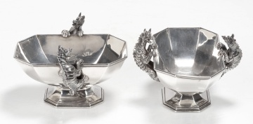 Robert Garrard II, Rare and Unusual Sterling Silver Bowls or Sauce Tureens