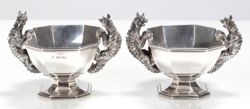 Robert Garrard II, Rare and Unusual Sterling Silver Bowls or Sauce Tureens