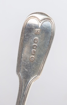 English Coin Silver Flatware & Ladle