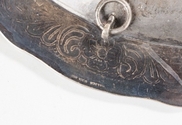 Vicroyal Peruvian Silver Platter with Heraldic Coat of Arms