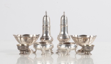 Sterling Silver Salt Cellars & Pepper Shakers