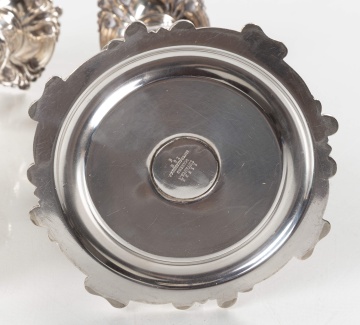 Pair of Tiffany & Co. Silver Soldered Candlesticks