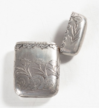 Tiffany & Co. Sterling Silver Snail Motif Snuff Box / Match Safe