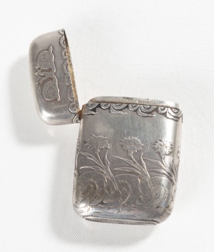 Tiffany & Co. Sterling Silver Snail Motif Snuff Box / Match Safe