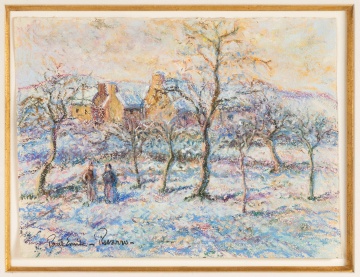 Paul Emile Pissarro (French, 1884-1972) "Paysage de Neige"