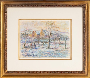 Paul Emile Pissarro (French, 1884-1972) "Paysage de Neige"