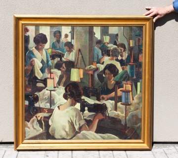Alexander Oscar Levy (American, 1881-1947) Women Sewing