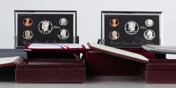 US Mint Prestige Coin Sets, Premier Silver Proof Sets, & Eisenhower Proof Dollar