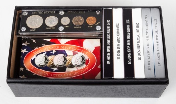 US Mint Silver Proof Coin Sets, US Mint Proof Sets, & State Quarter Collections