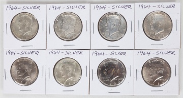 1964 Kennedy Half Dollar Silver Coins