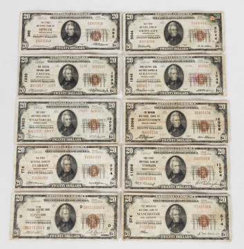 1929 $20 Federal Reserve Bank Notes