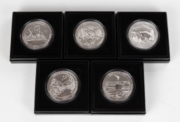 2011 America the Beautiful 5 oz. Silver Coins