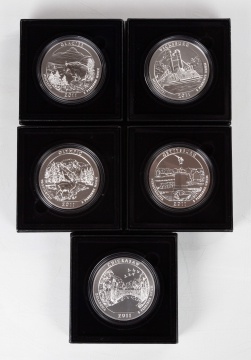 2011 America the Beautiful 5 oz. Silver Coins