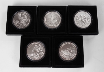 2012 America the Beautiful 5 oz. Silver Coins