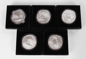2014 America the Beautiful 5 oz. Silver Coins