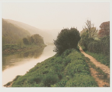 John Pfahl (American, 1939-2020) "River Wye Near Brockweir, England"