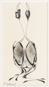 Fred Ladwig (American, Rochester, New York, 1912-1995) Stylized Birds