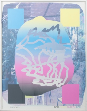Urs Fischer (Swiss, b. 1973) "Pastel Test 1"