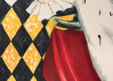 Leonetto Cappiello (Italian, 1875-1942) Veuve Amiot Champagne King Print