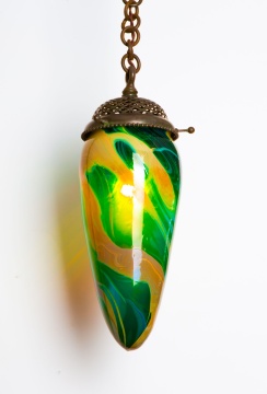 Rare Tiffany Studios Stalactite Pendant Hanging Fixture
