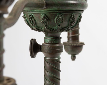 Tiffany Studios Double Student Lamp