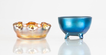 Two Tiffany Favrile Cabinet Pieces
