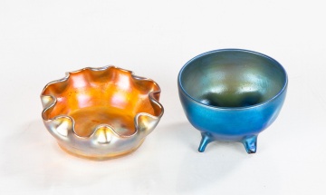 Two Tiffany Favrile Cabinet Pieces