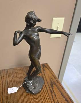 Harriet Whitney Frishmuth (American, 1880-1980) "The Leaf" [1916]