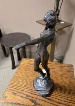 Harriet Whitney Frishmuth (American, 1880-1980) "The Leaf" [1916]