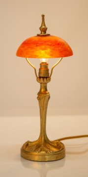 Boudoir Lamp, Attributed to Louis Majorelle & Daum Nancy