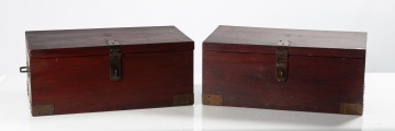 Pair of Roycroft Goodie Boxes