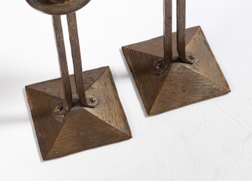 Pair of Roycroft Candlesticks
