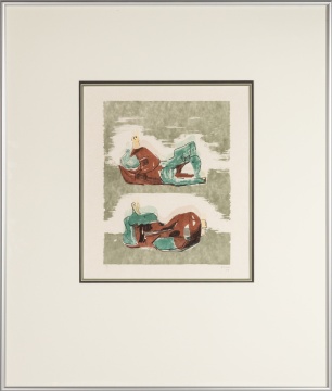 Henry Moore (British, 1898-1986) Two Reclining Figures (Ref. CGM 240)