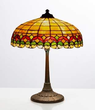 Wilkinson Leaded Glass 'Ribbon' Table Lamp