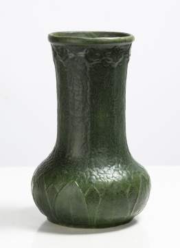 Grueby Faience Company Tooled-Leaf and Bud Vase