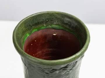 Grueby Faience Company Tooled-Leaf and Bud Vase