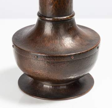 Victor Toothaker for Roycroft Hand-Hammered Copper 'American Beauty' Vase