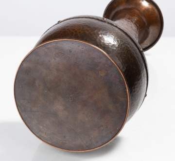 Victor Toothaker for Roycroft Hand-Hammered Copper 'American Beauty' Vase