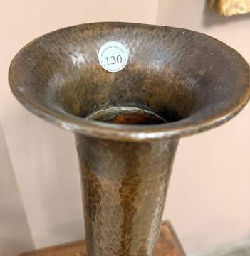 Victor Toothaker for Roycroft Hand-Hammered Copper 'American Beauty' Vase