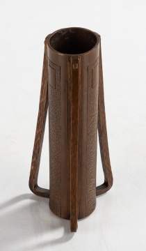 Karl Kipp for Tookay Shop Buttressed Three-Handled Vase