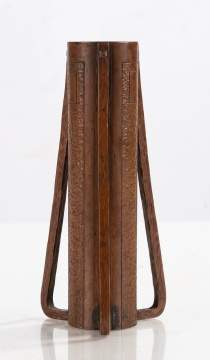 Karl Kipp for Tookay Shop Buttressed Three-Handled Vase