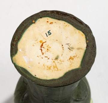 Grueby Tooled-Leaf Chalice-Form Vase