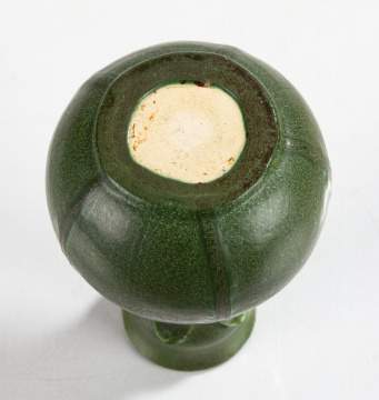 Grueby Tooled Leaf-and-Bud Gourd-Form Vase